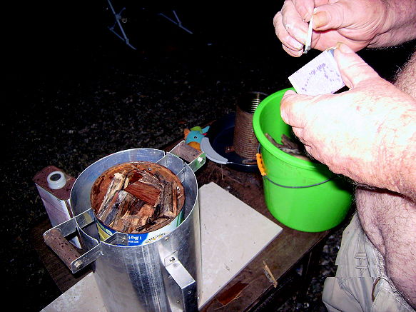 Marshall Islands TLUD Loading Fuel again